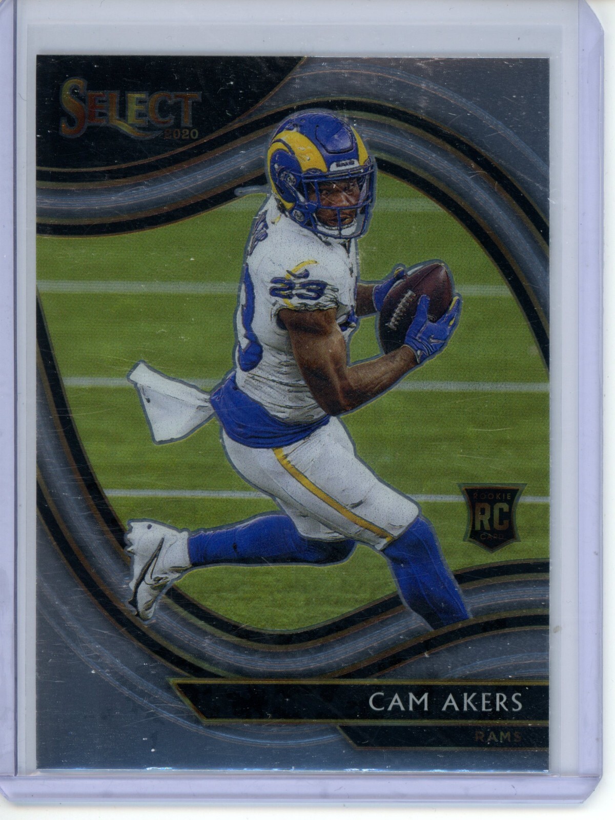 2020 Panini Select - #355 Cam Akers (RC) Field Level Los Angeles Rams