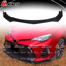 For 17-19 Toyota Corolla SE XSE Painted Black Front Bumper Lip Spoiler Splitter