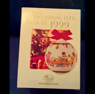OVP Hutschenreuther Weihnachtskugel 1999 Bastelstube