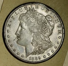 1889-S Morgan Dollar Nice Choice Original AU Details Rim Damage No Reserve