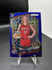 2026 WNBA Prizm Lucy Olsen Blue Velocity Variation #145 Washington Mystics RC
