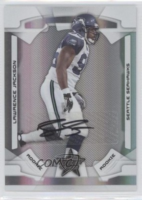 2008 Leaf Rookies & Stars Holofoil Signatures /100 Lawrence Jackson Auto RC b5x