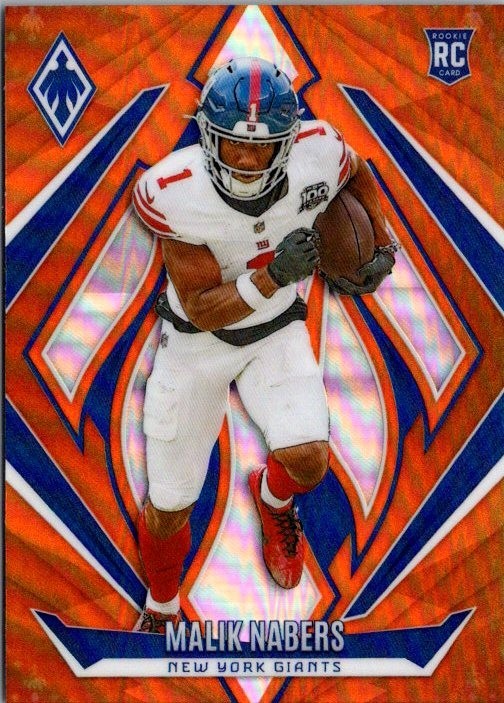 2024 Malik Nabers Phoenix #221 Orange Prizm Rookie Card RC New York Giants