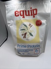 Equip Foods Prime Vanilla Protein Powder Clean, Grass Fed Beef Protein Powder