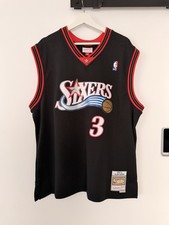 Mitchell & Ness Hardwood Classics Maillot NBA 76ers Iverson 3 Noir XL