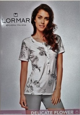 Lormar Women's Cotton Half Sleeve Pajamas Art. 650747
