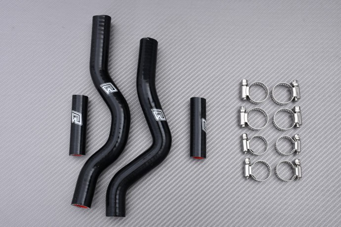 Tuyau radiateur Suzuki RM250 noir anti-fuite silicone renforcé 2001-08