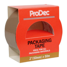 Prodec 2 inches 50M Heavy-Duty Brown Packaging Tape for Parcels and Moving