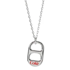 Diet Coke Tab Silver Necklace