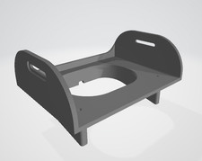 Uniden SDS200 Custom Mount 3D Desk Mount High Side