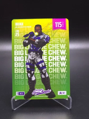 BoJax Bo Jackson Battle Arena Big League Chew Alt Green Baseball NSCC SP #BLC-5
