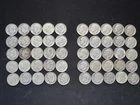 (50) 1964 ROOSEVELT DIME 90% SILVER 10 CENT LOT ROLL $5 FACE