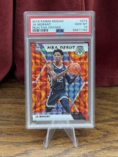 JA Morant [Reactive Orange] #274 Prices | 2019 Panini Mosaic