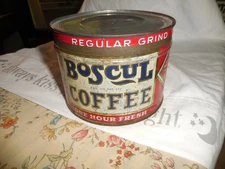 Vintage Boscul  Coffee Tin 3 1/2"