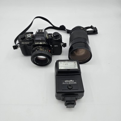 Minolta X-700 35mm SLR Film Camera w/ MD 50mm F1.7 Lens, Extra