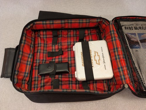 Vintage 1997 Chevrolet Tahoe Emergency Canvas Kit Black Zipper Bag Incomplete