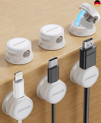 JOYROOM 6 Stück Kabelhalter Kabelmanagement Magnetische Kabel Organizer 