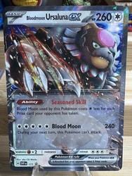 Bloodmoon Ursaluna ex 177 Scarlet & Violet Promo Card