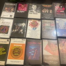 Lot 31 Vintage 70s 80s Rock Cassettes Zz Top, Who, Beach Boys, Car C S N Eagles