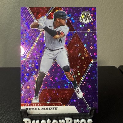 2021 Panini Mosaic - Ketel Marte #65 Quick Pitch Purple Mosaic Prizm /50
