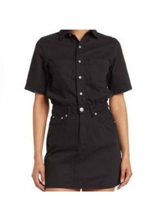 Rag & Bone black denim SLEEVELESS DRESS LARGE