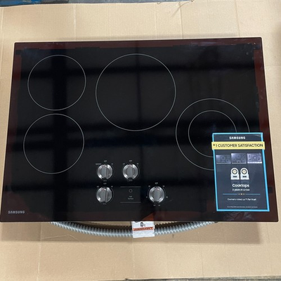 #ad #ad Samsung 30 in 5 burners Smooth surface Black Electric Cooktop NZ30R5330RK $379.00