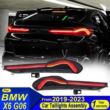 Paar LED Rückleuchten Für BMW X6 G06 2019-2023 Schwarzes Gehäuse Blinkerleuchte