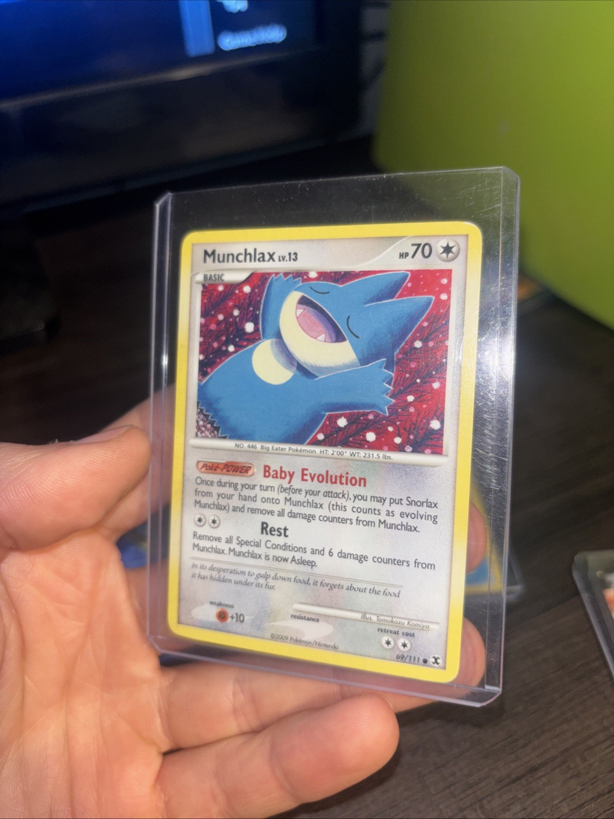 2009 Pokemon Card Platinum Rising Rivals, #69/111 Munchlax Lv. 13 Common