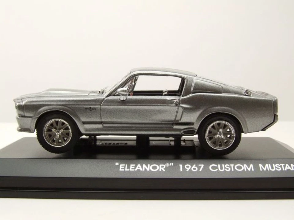 Ford Shelby Mustang GT 500 1967 silbergrau Eleanor Modellauto 1:43 Greenlight - Bild 3 von 4