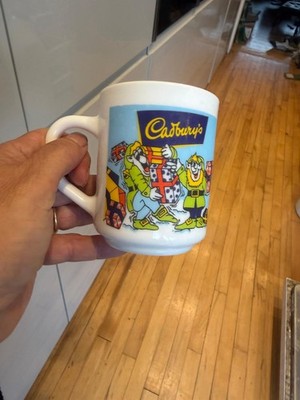 Vintage/Retro Arcopal ähnlich Pyrex Cadbury's Weihnachten Sammeltasse Elfen