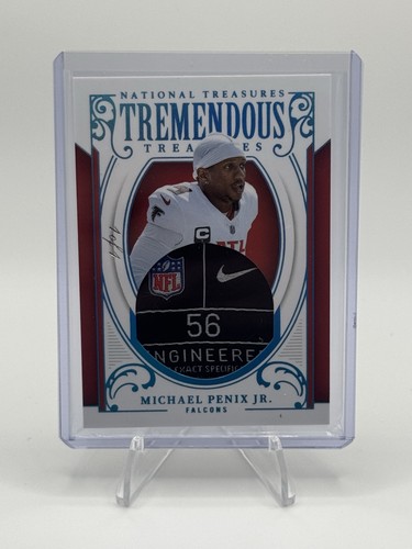 2025 National Treasures Michael Penix Jr. Tremendous Patch Laundry Tag #1/1