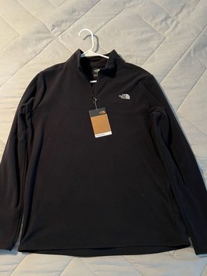 The North Face Women's TKA Glacier 1/4 Zip Fleece Pullover TNF Black Size L