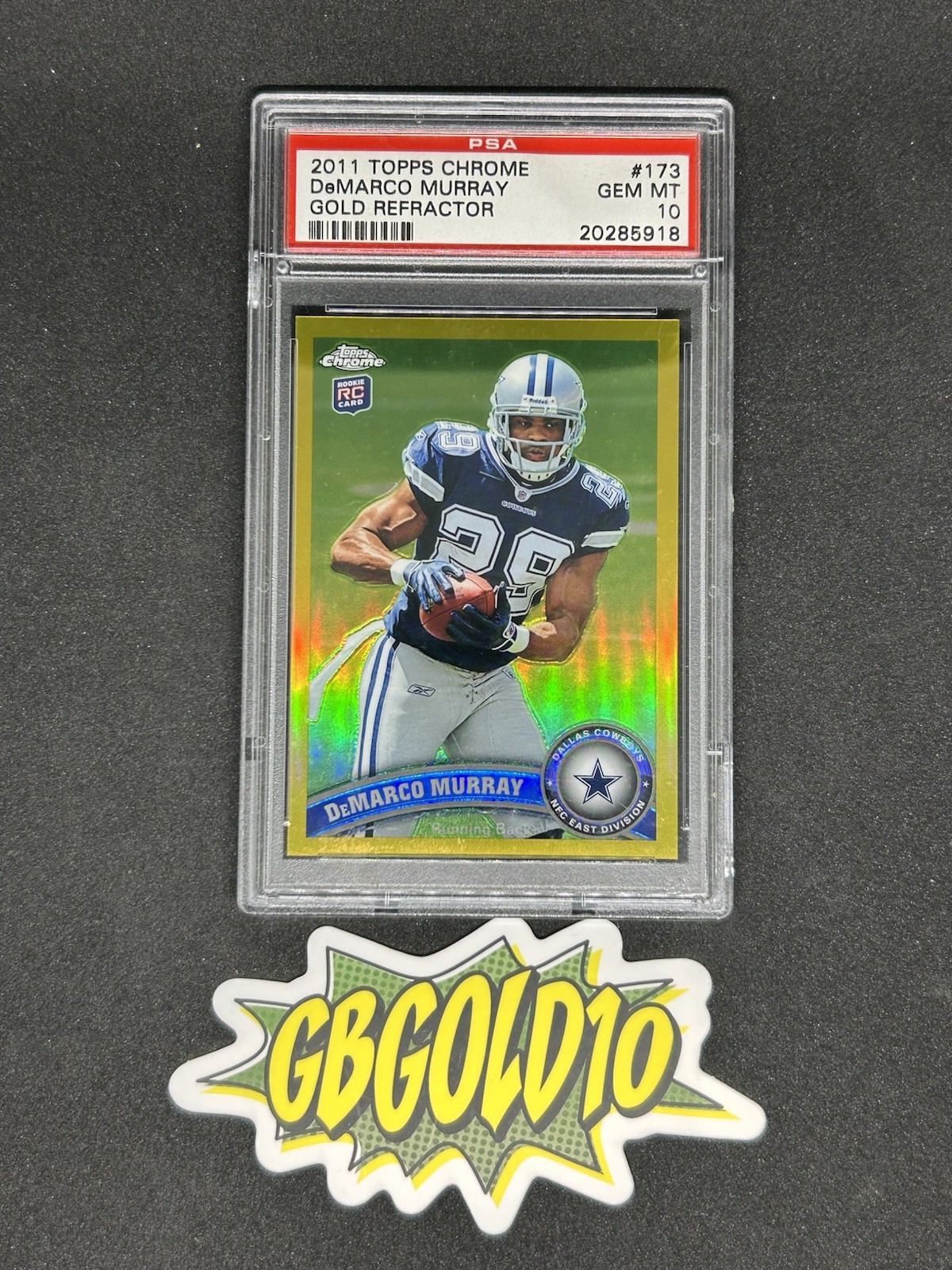 DeMarco Murray Topps Chrome #173 Gold Refractor