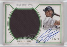 2019 Topps Definitive Collection Base Relic Green 6/25 Gleyber Torres Auto 6fs