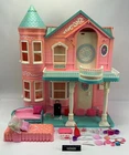 Vintage 1995 Barbie Victorian Dream House Working Elevator w/ Furniture