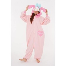 Sanrio SAZAC My Melody Kigurumi Fleece Pajama Costume Adult Unisex Japan