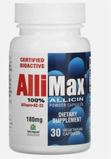 Allimax 100% Allicin 180 mg - 30 Vegetarian Capsules 2/2028
