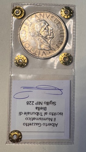 ITALIA REGNO 20 LIRE 1927 ANNO VI LITTORE VITTORIO EMANUELE III  ARGENTO SIGILLO - Photo 2/10