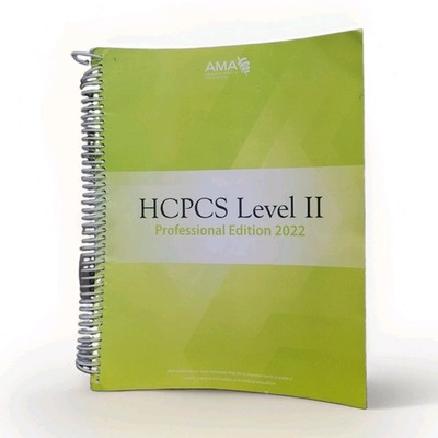 HCPCS Level II 2022 Professional Edition American Medical Association Spiral