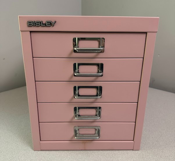 NEW! Bisley 5 Drawer MultiDrawer - Palest Pink **REDUCED PRICE**