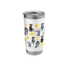 Fallout - Vault 33 Pattern Stainless Steel Insulated Tumbler 20 Ounces, White