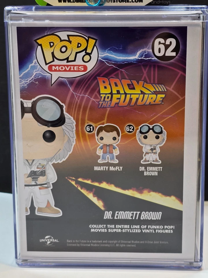 Funko Pop Regreso al Futuro Dr. Emmett Marrón #62 Brilla en la Oscuridad Conv. EXCL. Foto 4 de 4