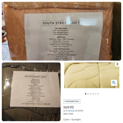South street loft twin comforter sets 