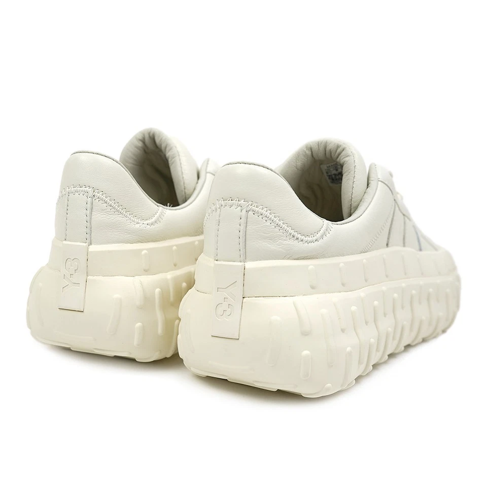 Adidas Y-3 GR.1P Triple Blanco Zapatillas Deportivas Cuero Nuevo Talla 9US Foto 4 de 4