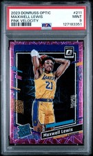 2023 PANINI DONRUSS OPTIC PINK VELOCITY #211 MAXWELL LEWIS 79/79 PSA 9