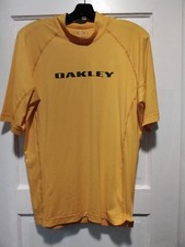 Oakley Vault Rash Swim Shirt Short Sleeve Men's XXL Orange