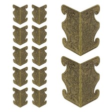 12Pcs Baseboard Corner Protectors Skirting Board Corner Protectors Bronze 