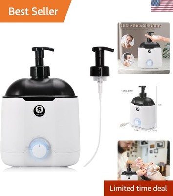 Luxury Heated Shaving Foam Dispenser: 30-Minute Warm-Up for Effortless Shaving