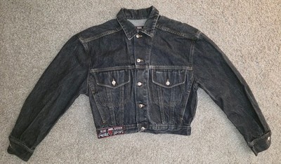 Original BLUE SYSTEM Jeans Jacke Größe S 90er Jahre Made in Italy 100% Cotton
