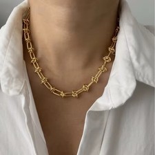 18K Gold Plated Infinity Knot Necklace | Stainless Steel , Delicate, Elegant